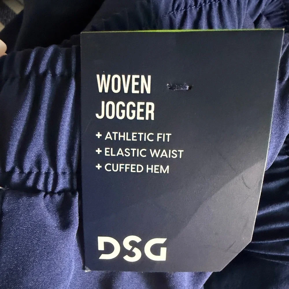 DSG Jogger Mens Large Agility Jogger University Navy Woven Athletic NEW